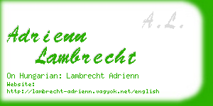 adrienn lambrecht business card